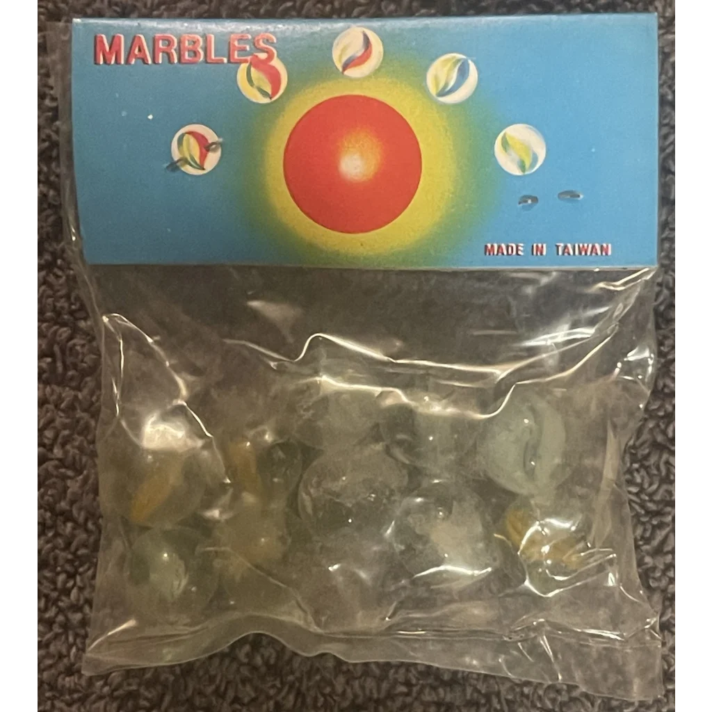 Vintage 1950s Cats Eye Marbles Unopened In Package Childhood Classic! - Collectibles - Antique Misc. And Memorabilia.