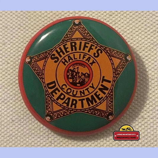 Vintage 1950s Tin Litho Special Police Badge Deputy Sheriff Halifax County Collectibles Rare - Authentic Collectible!