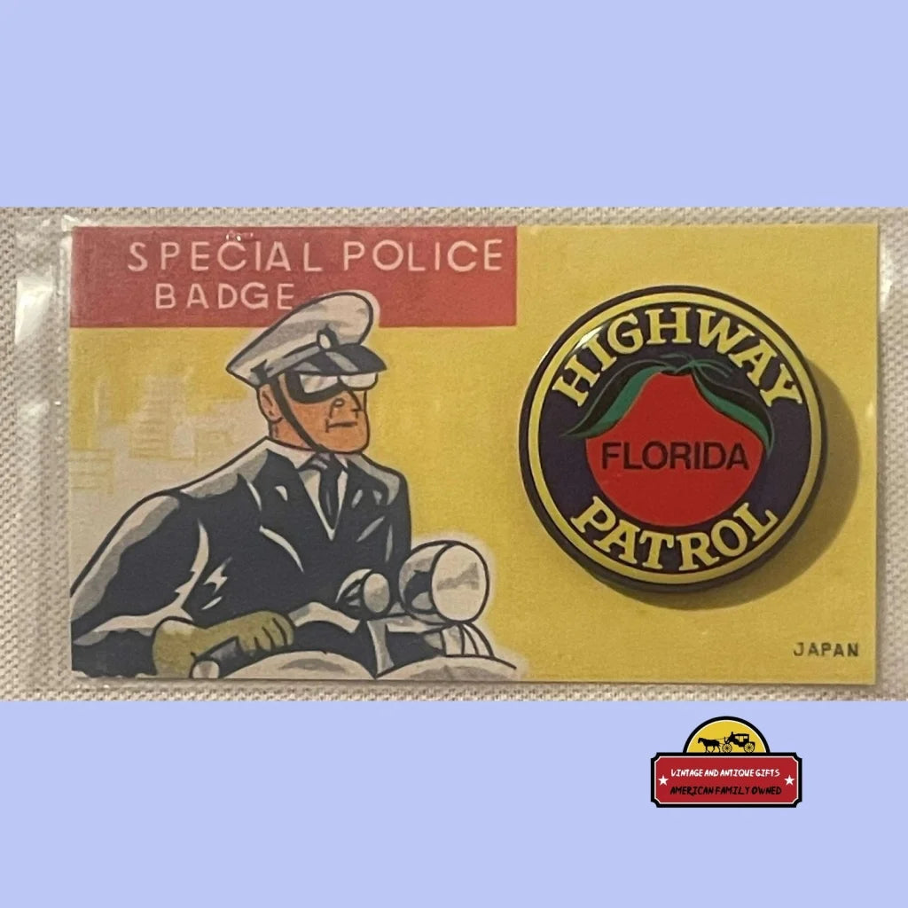 Vintage 1950s Tin Litho Special Police Badge Florida Highway Patrol Collectibles Unique Toys Rare - Patrol: A True