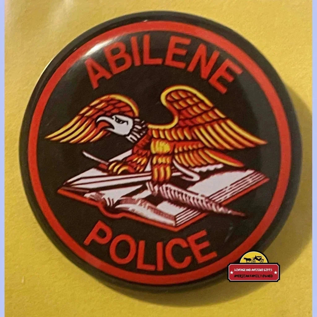 Vintage 1950s Tin Litho Special Police Badge Abilene Collectibles Rare