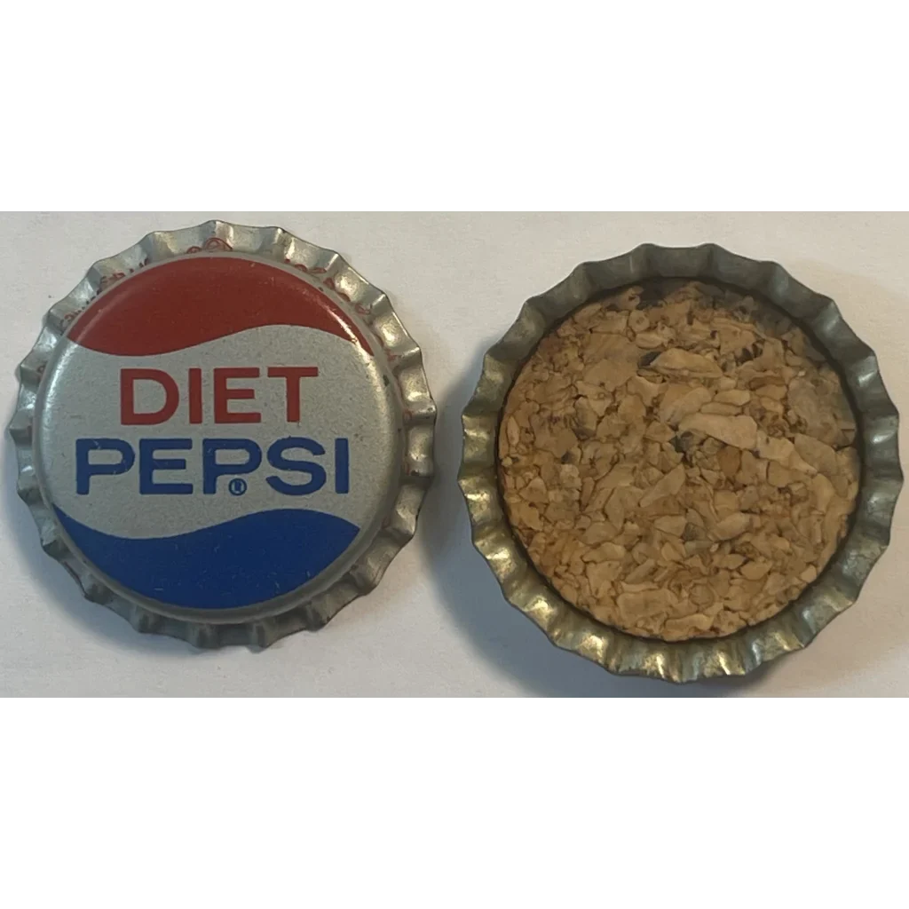 Vintage 1960s Diet Pepsi Cola Cork Bottle Cap Grand Forks ND First Ever! Collectibles Rare
