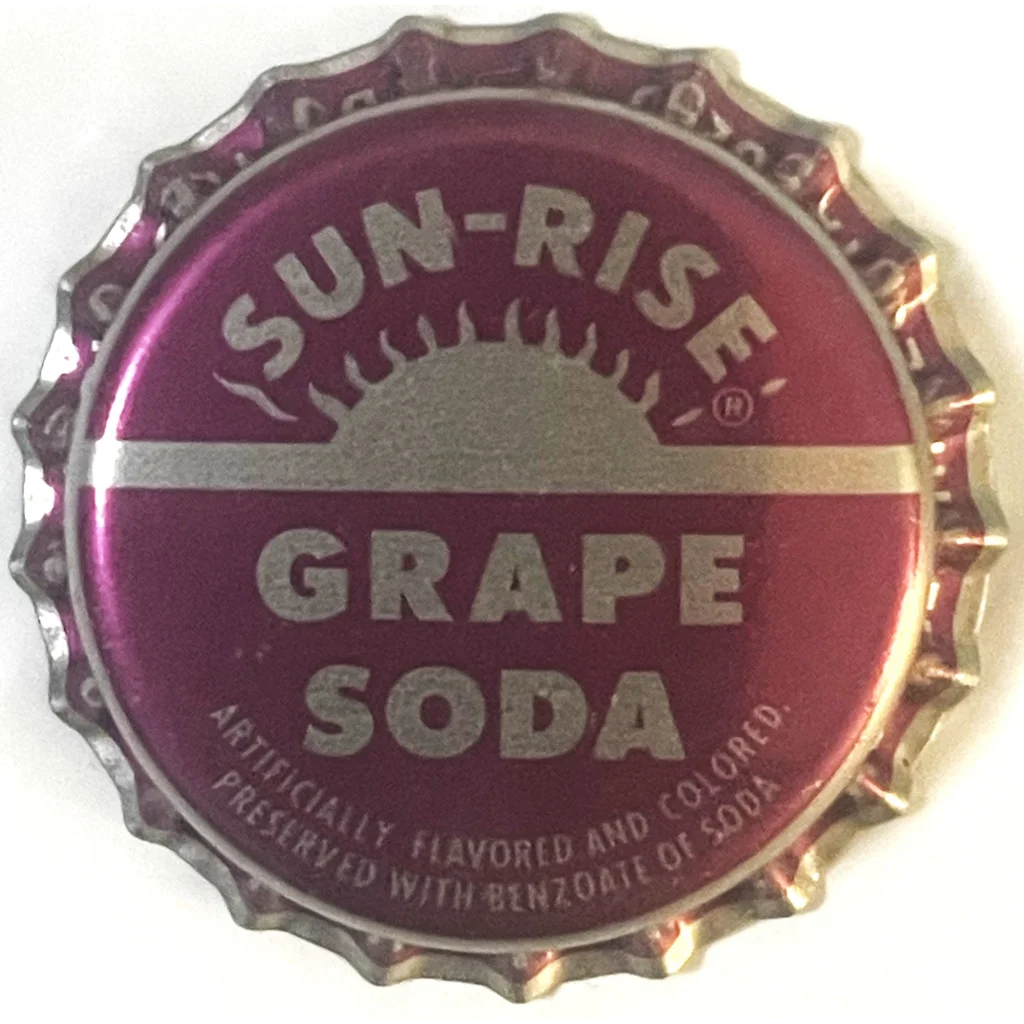 Vintage 1970s Coke Sun-Rise 🍇 Grape Soda Bottle Cap Coca Cola Marshall MN Collectibles and Antique Gifts Home page