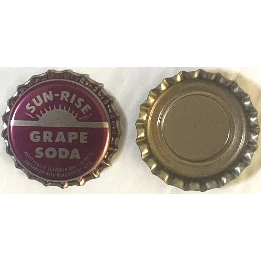 Vintage 1970s Coke Sun-Rise 🍇 Grape Soda Bottle Cap Coca Cola Marshall MN Collectibles and Antique Gifts Home page