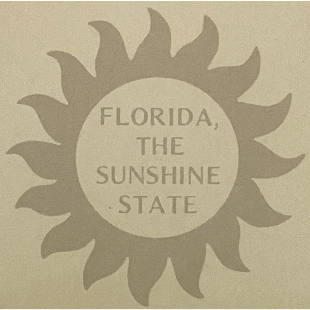 Vintage 1970s Large Florida ⛳ 18 Hole Golf Postcard Sunshine State Memorabilia! Advertisements Antique Collectible