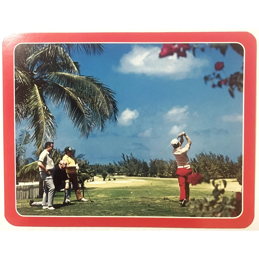 Vintage 1970s Large Florida ⛳ 18 Hole Golf Postcard Sunshine State Memorabilia! Advertisements and Antique Gifts Home