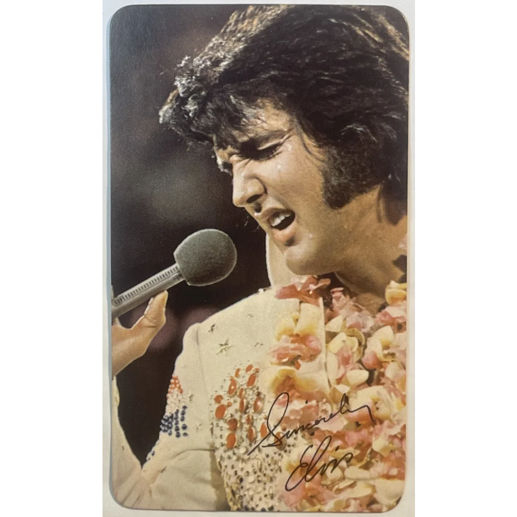 Vintage 1974 Elvis Presley Card Calendar Rca Records Aloha From Hawaii! - Collectibles - Antique Misc. And Memorabilia.