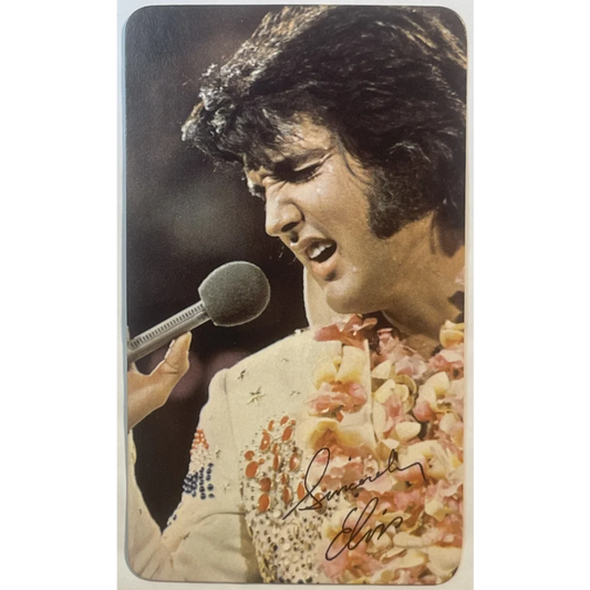 Vintage 1974 Elvis Presley Card Calendar RCA Records Aloha from Hawaii! Collectibles Antique Collectible Items