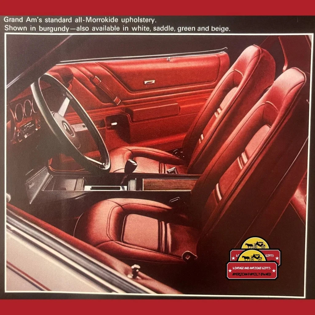 Vintage 1974 Pontiac Grand Am Dealer Brochure Mi Advertisements and Antique Gifts Home page Rare - Pristine Find