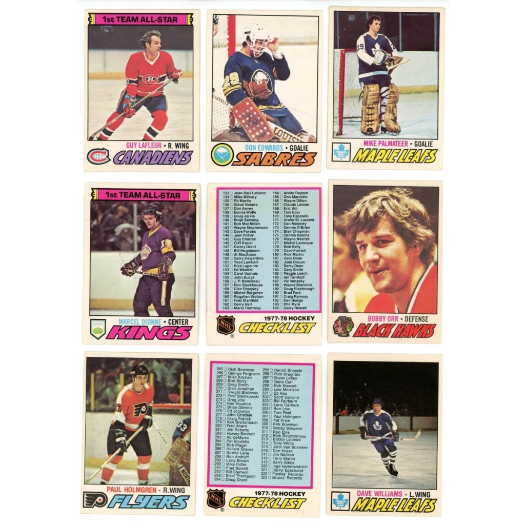 Vintage 1977 O-Pee-Chee hockey complete set with vintage trading cards for collectors