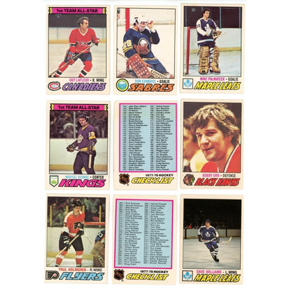 Vintage 1977 O-Pee-Chee hockey complete set with vintage trading cards for collectors