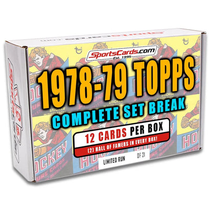 Vintage 1978 Topps Hockey Cards box with Mike Bossy, Guy Lafleur, and Ken Dryden