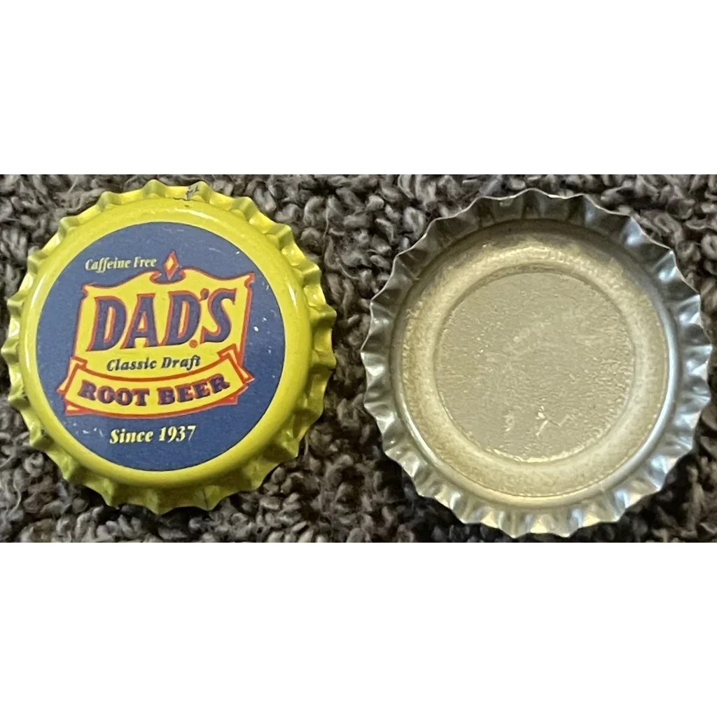 Vintage 1980s Dad’s Root Beer Bottle Cap Chicago Il Jasper In Advertisements and Antique Gifts Home page 80s Cap: