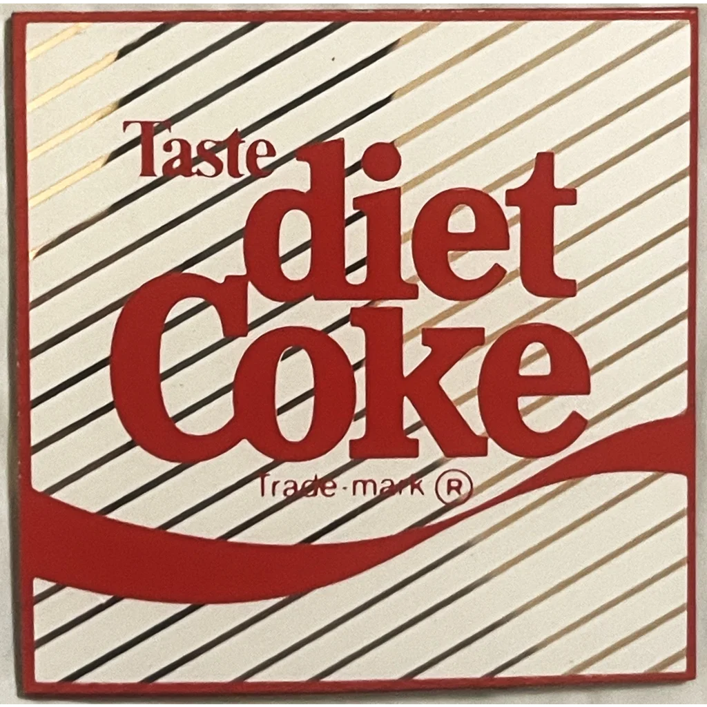 Vintage 1980s Diet Coke Coca Cola Beverage Refrigerator Magnet Unique Americana Advertisements and Antique Gifts Home