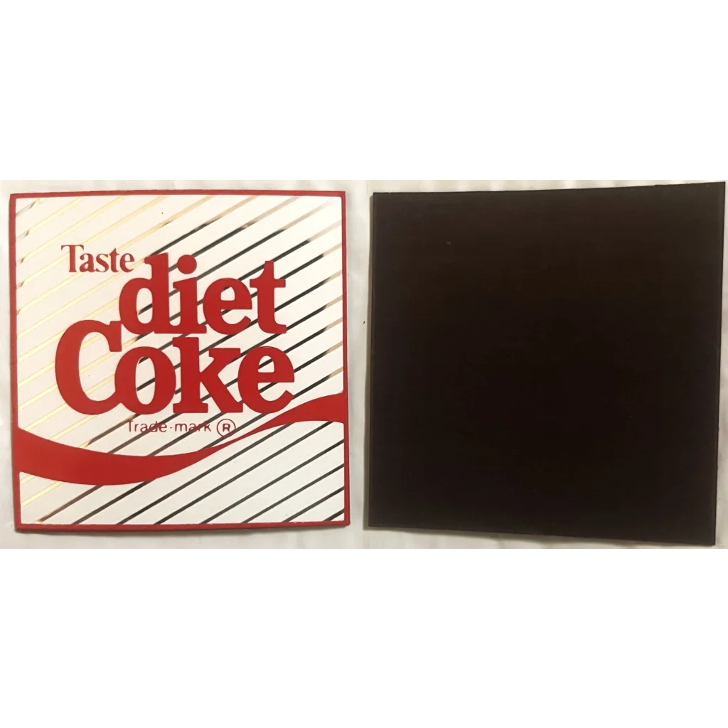 Vintage 1980s Diet Coke Coca Cola Beverage Refrigerator Magnet Unique Americana Advertisements Antique Soda
