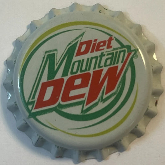 Vintage 1980s First Release Diet Mountain Dew Bottle Cap So Cool! Collectibles Antique and Caps - Cool Nostalgic Gem!