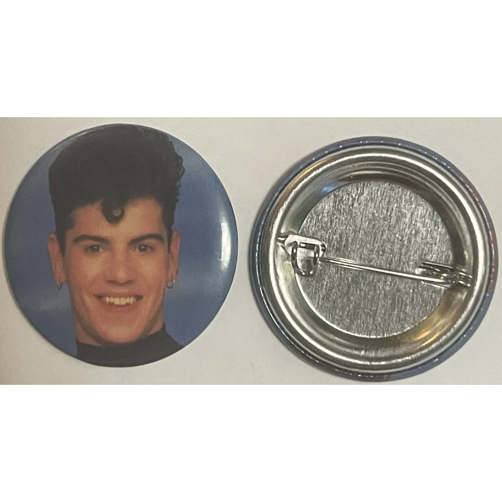 Vintage 1980s New Kids on The Block Pin Jordan Night Close Up Boston MA NKOTB Advertisements Antique Misc. Collectibles