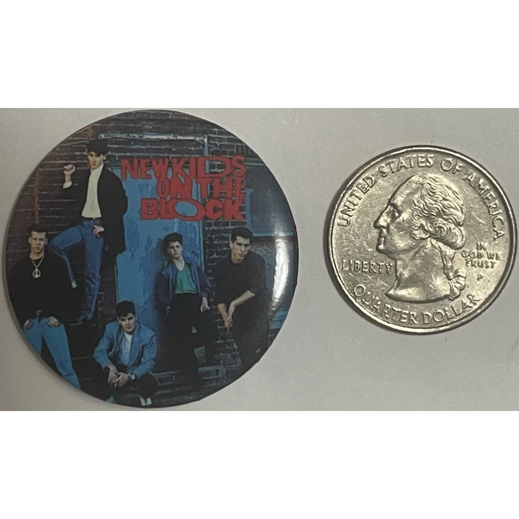 Vintage 1980s New Kids on The Block Pin Urban Group Shot Boston MA NKOTB Advertisements and Antique Gifts Home page