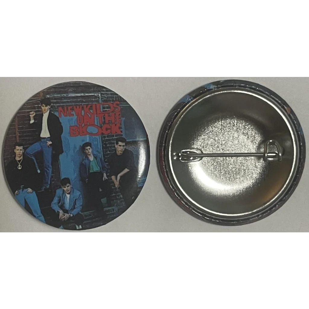 Vintage 1980s New Kids on The Block Pin Urban Group Shot Boston MA NKOTB Advertisements Antique Misc. Collectibles