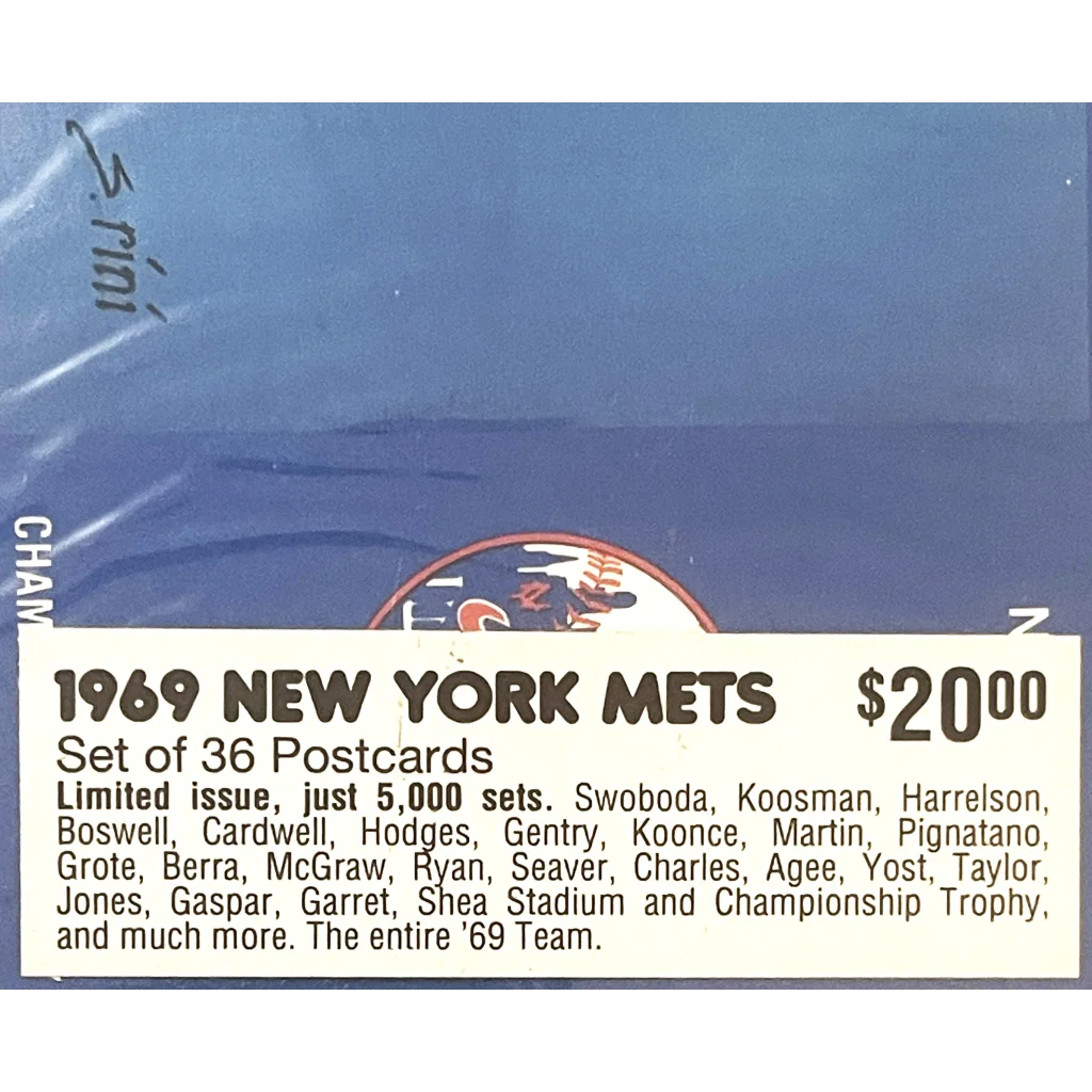 Vintage 1980s Limited Edition 1969 NY Mets Complete Postcard Set Only 5000 Ever! Collectibles - Rare Sports Memorabilia