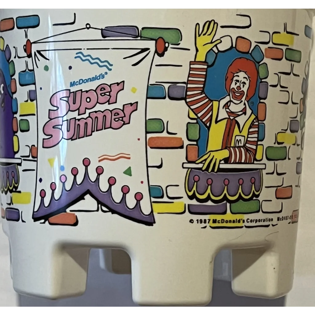 Vintage 1980s McDonald’s Super Summer Sandcastle Bucket Pail Beach Time! Collectibles Antique Collectible Items