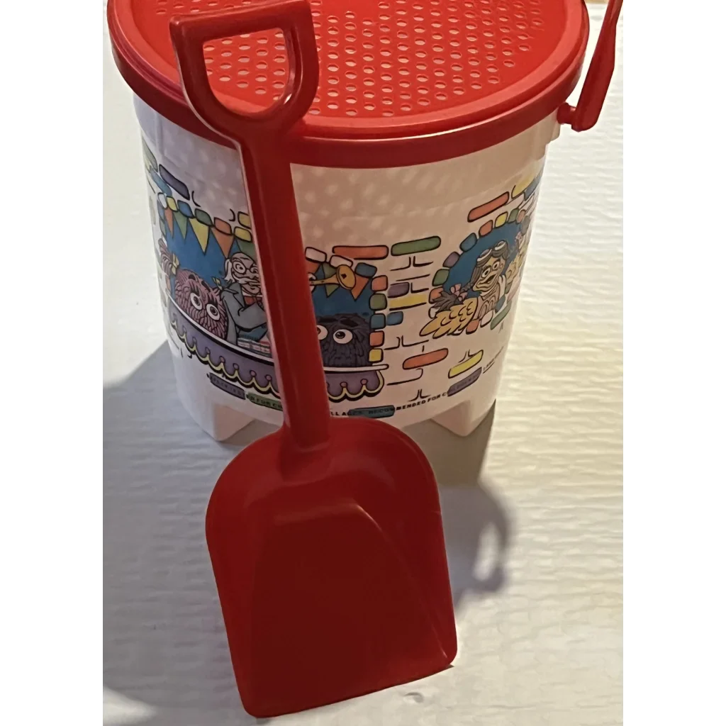 Colorful Plastic Retro McDonald’s Super Summer Sandcastle Bucket with Red Shovel