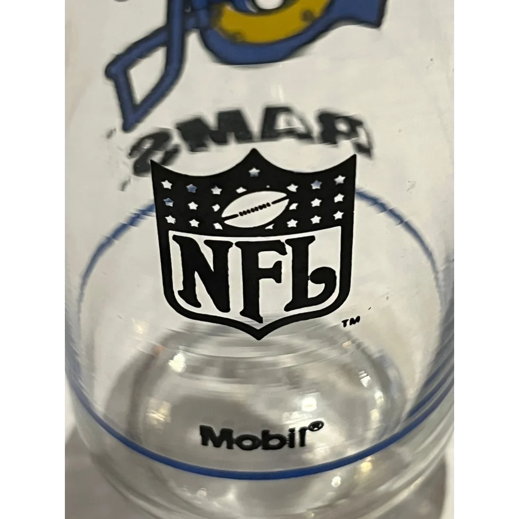 Vintage 1980s NFL and Mobil St Louis LA Rams Collectible Glass Collectibles Antique Gifts Home page Glass: