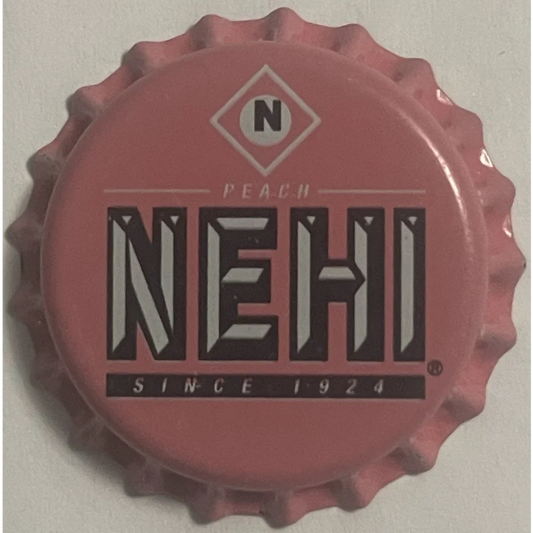 Vintage 1980s Nehi Peach Bottle Cap Dr Pepper Bottling Jefferson NC Collectibles Bottling: A Nostalgic Gem from NC!