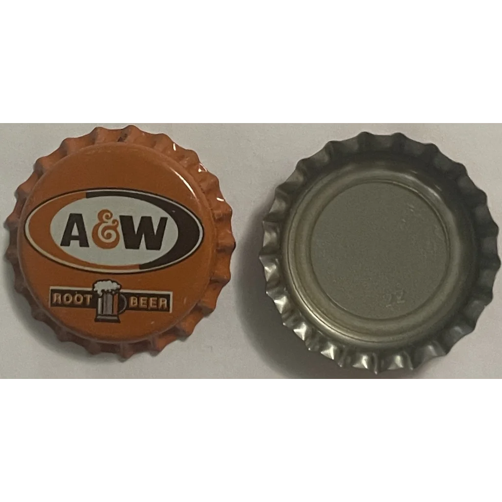 Vintage 1980s A&w Root Beer Bottle Cap Iconic Frothy Mug Such Nostalgia! - Collectibles - Antique Soda And Beverage