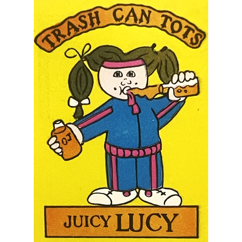 Vintage 1980s 🗑️ Trash Can Tots Stickers Madballs and Garbage Pail Kids Inspired - 10 Collectibles Relive
