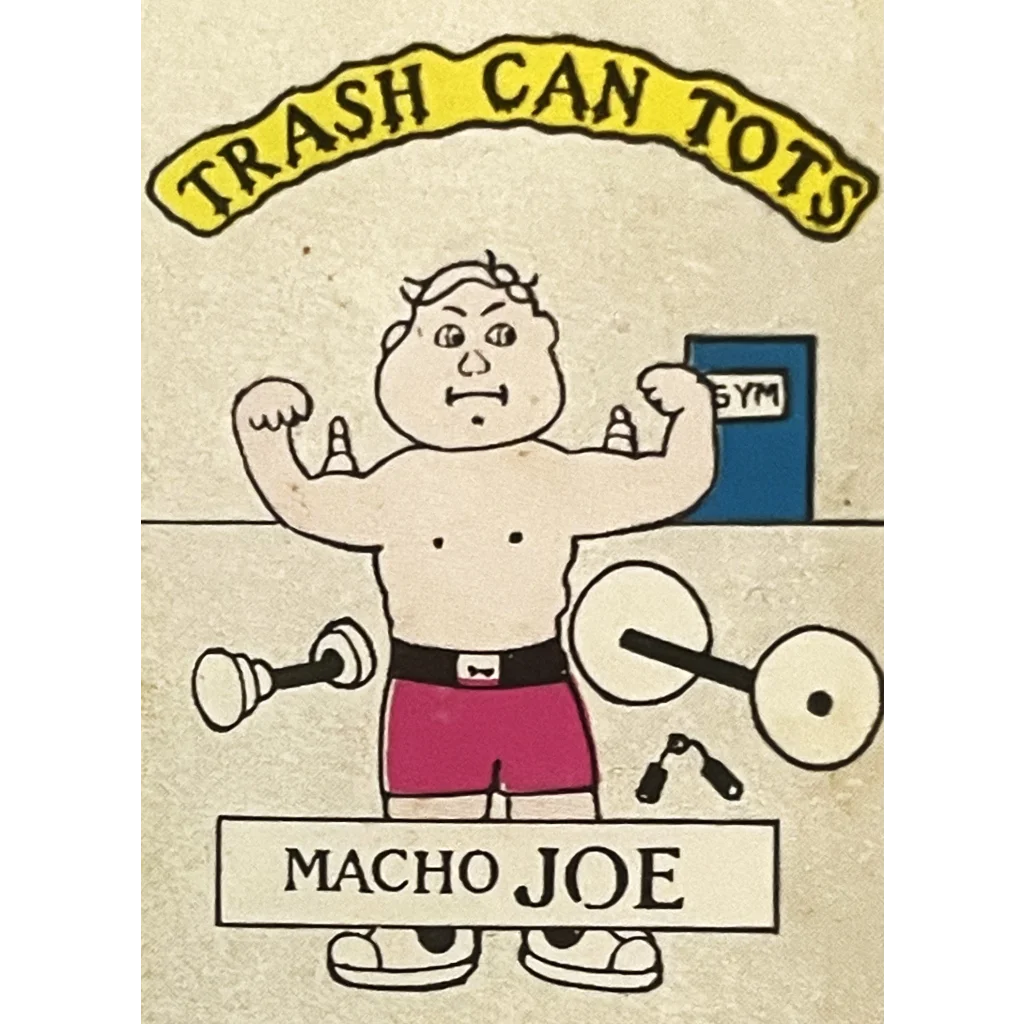 Vintage 1980s 🗑️ Trash Can Tots Stickers Madballs and Garbage Pail Kids Inspired - 4 Collectibles Unleash the 80s