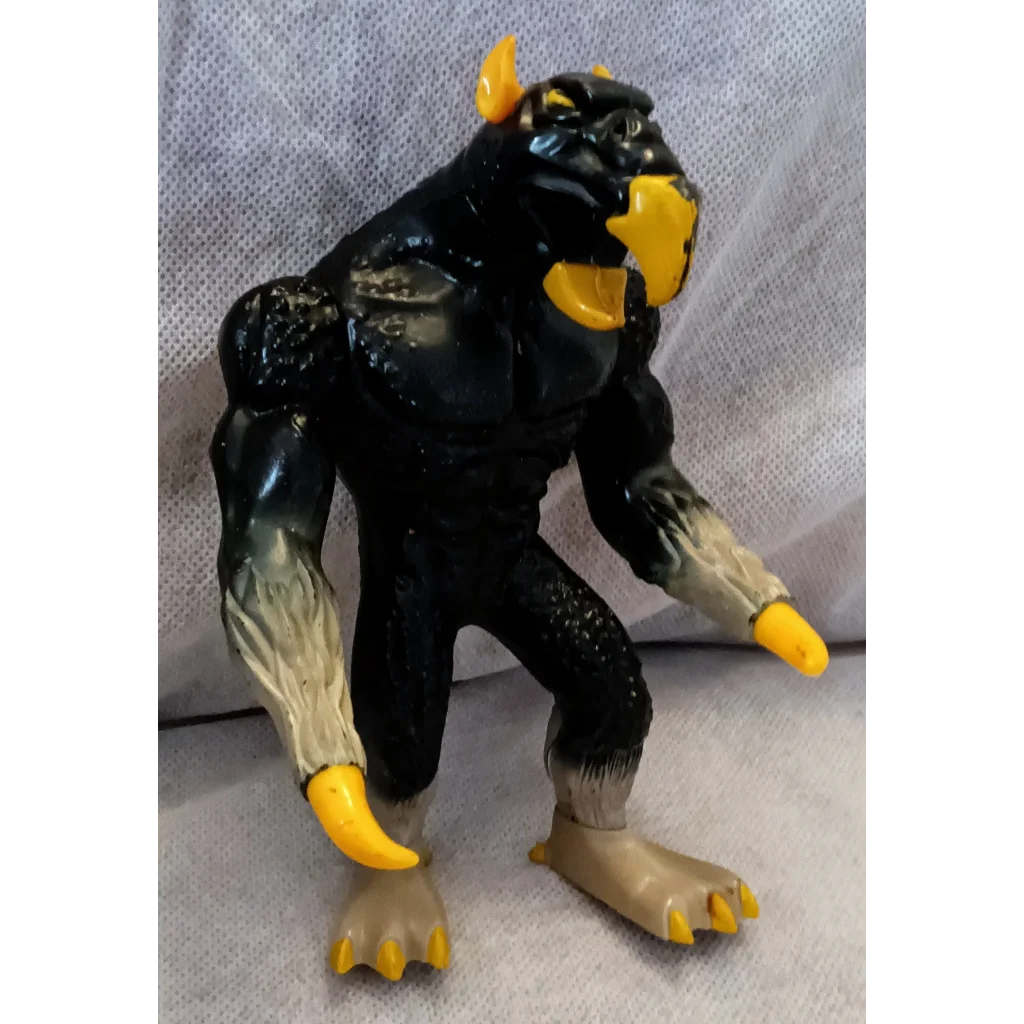 Vintage 1983 TSR Hook Horror action figure with black yellow fur horns claws