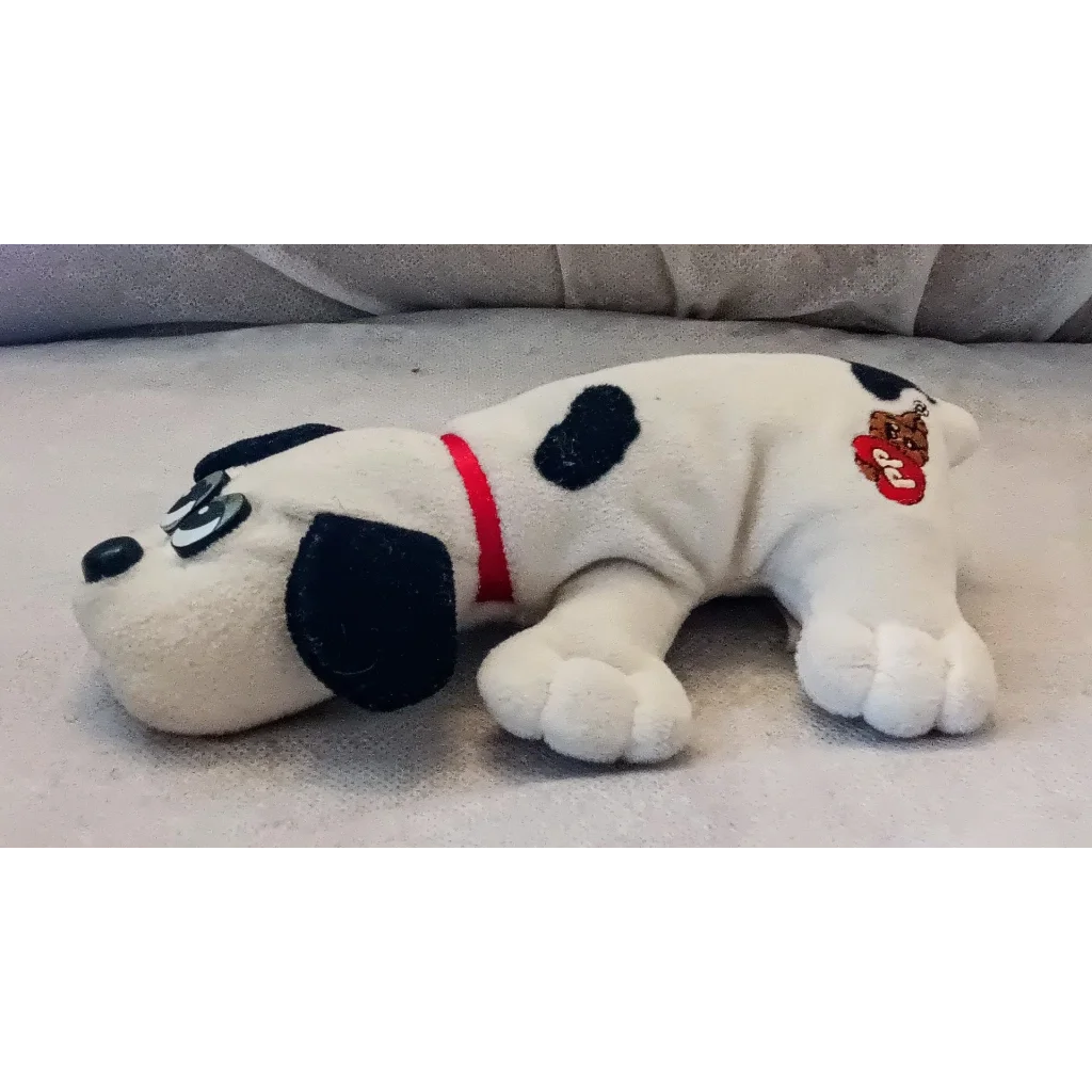 Vintage 1986 Pound Puppies Newborns Dalmatian plush toy with spots