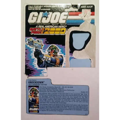 Vintage 1987 GI Joe action figure in futuristic blue and white design