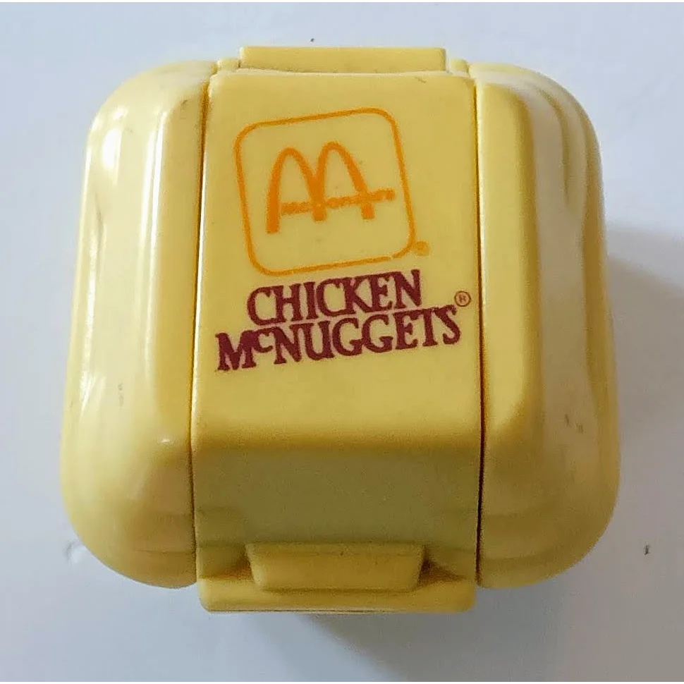 Vintage 1987 McDonalds Happy Meal Chicken McNuggets changeable robot toy