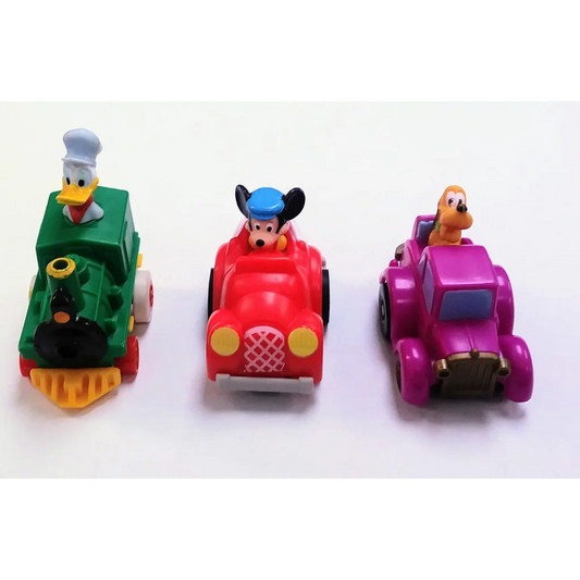 Vintage 1988 McDonalds Happy Meal Toy: Donald Duck chef on green motorcycle