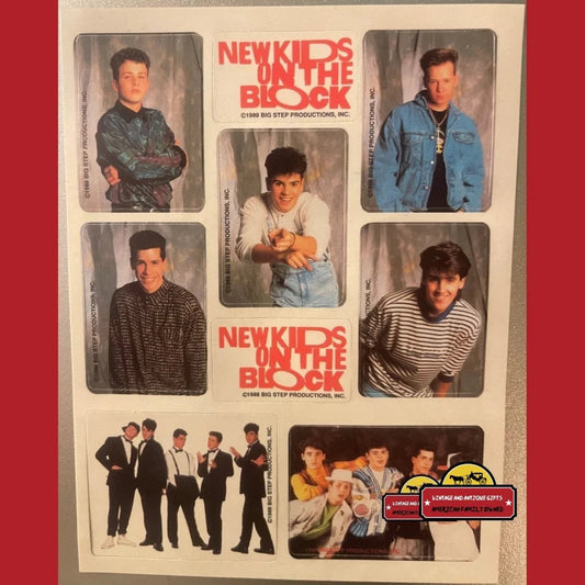 Vintage 1989 NKOTB New Kids on the Block Stickers Boston MA Highly Collectible! Advertisements Rare Stickers: