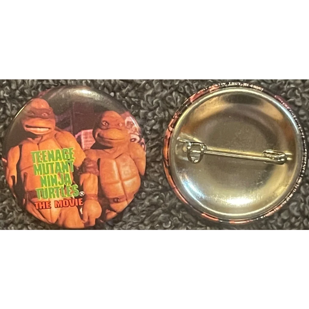 Vintage 1990 Teenage Mutant Ninja Turtles Movie Pin Dangerous Duo Tmnt Advertisements and Antique Gifts Home page Pin:
