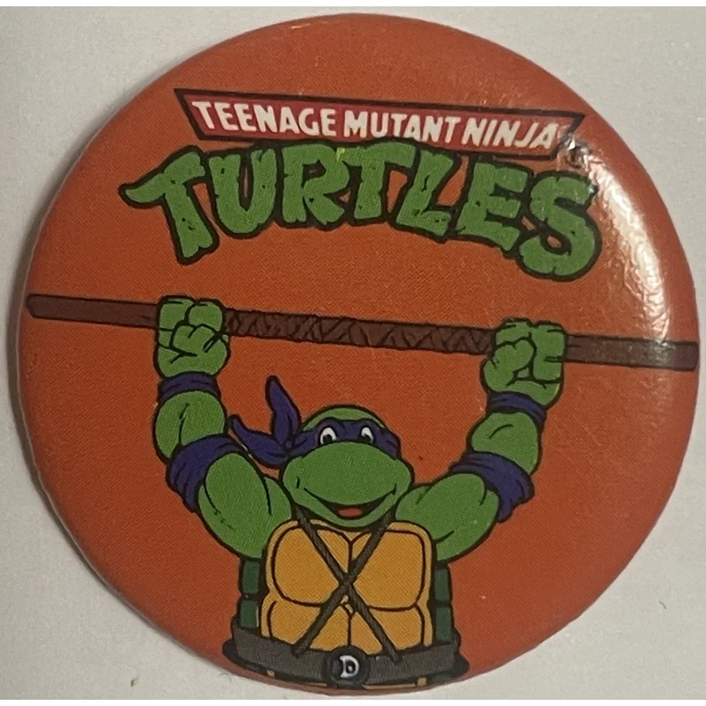 Vintage 1990 Teenage Mutant Ninja Turtles Movie Pin Donatello TMNT Advertisements Antique Misc. Collectibles