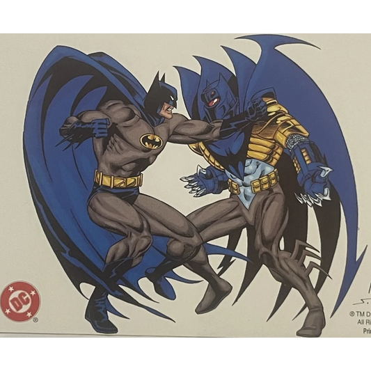 Vintage 1990s 🦇 Batman vs DC Comics Postcard Incredible Graham Nolan Art! Collectibles and Antique Gifts Home page