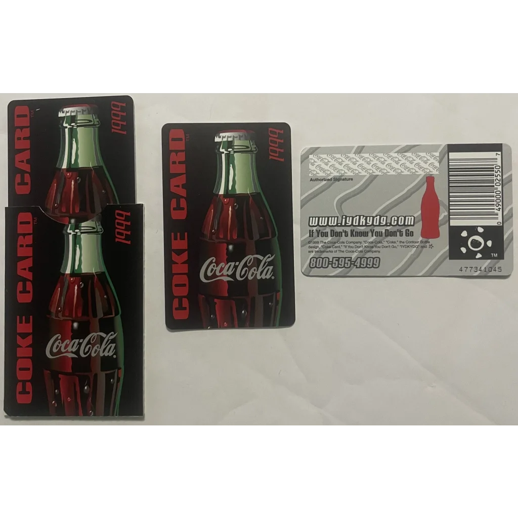 Vintage 1990s Coke Coca Cola Limited Edition 🎉 Soda Card with Cool Regional Promos Advertisements Antique
