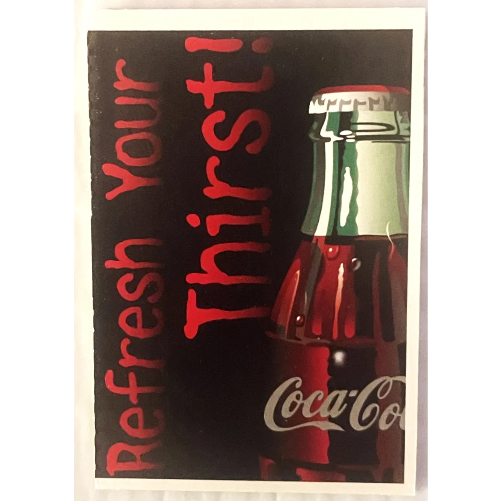 Vintage 1990s Coke Coca Cola Limited Edition 🎉 Soda Card with Cool Regional Promos Advertisements Antique