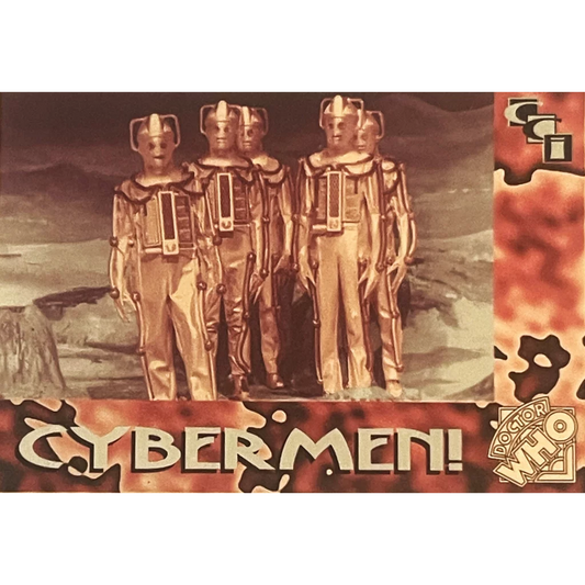 Vintage 1990s Doctor Who 🤖 Cybermen! Foil 5 Trading Card Come Join Their Ranks! Collectibles Antique Collectible