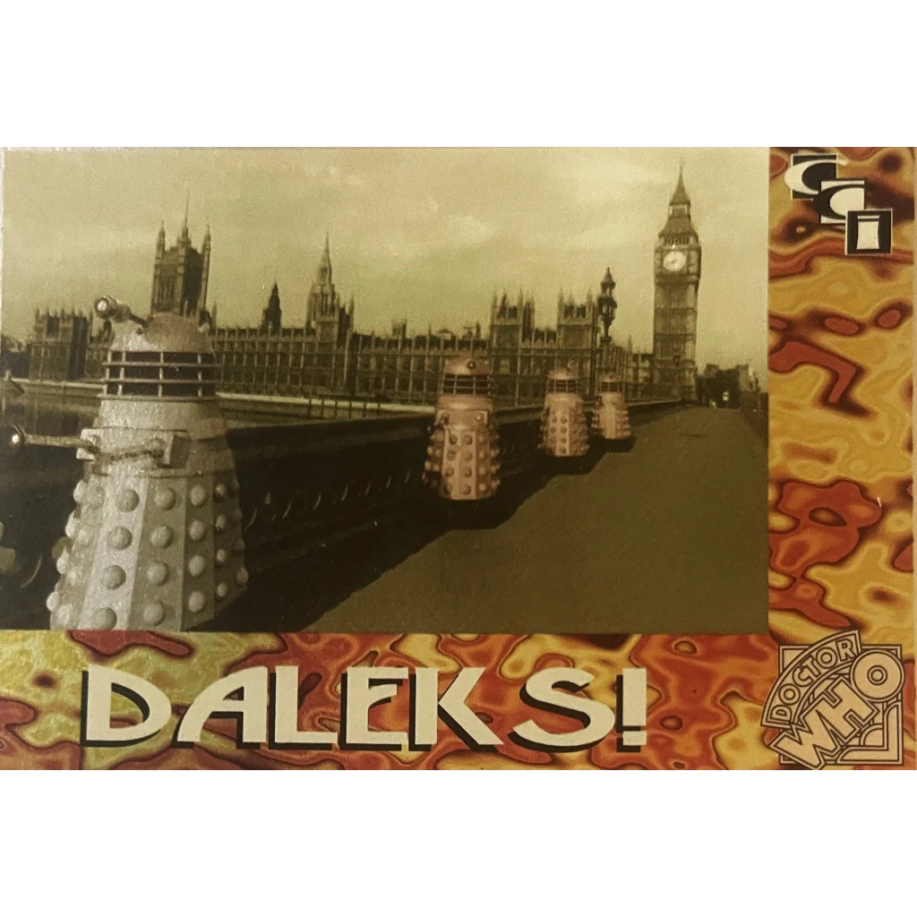 Vintage 1990s Doctor Who Daleks! Trading Card 2 Terrorizing the Dr Since 1963! Collectibles Antique Collectible Items