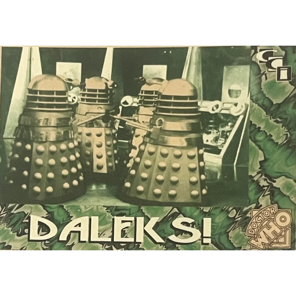 Vintage 1990s Doctor Who Daleks! Trading Card 3 Terrorizing the Dr Since 1963! Collectibles Antique Collectible Items