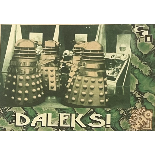 Vintage 1990s Doctor Who Daleks! Trading Card 3 Terrorizing the Dr Since 1963! Collectibles and Antique Gifts Home page