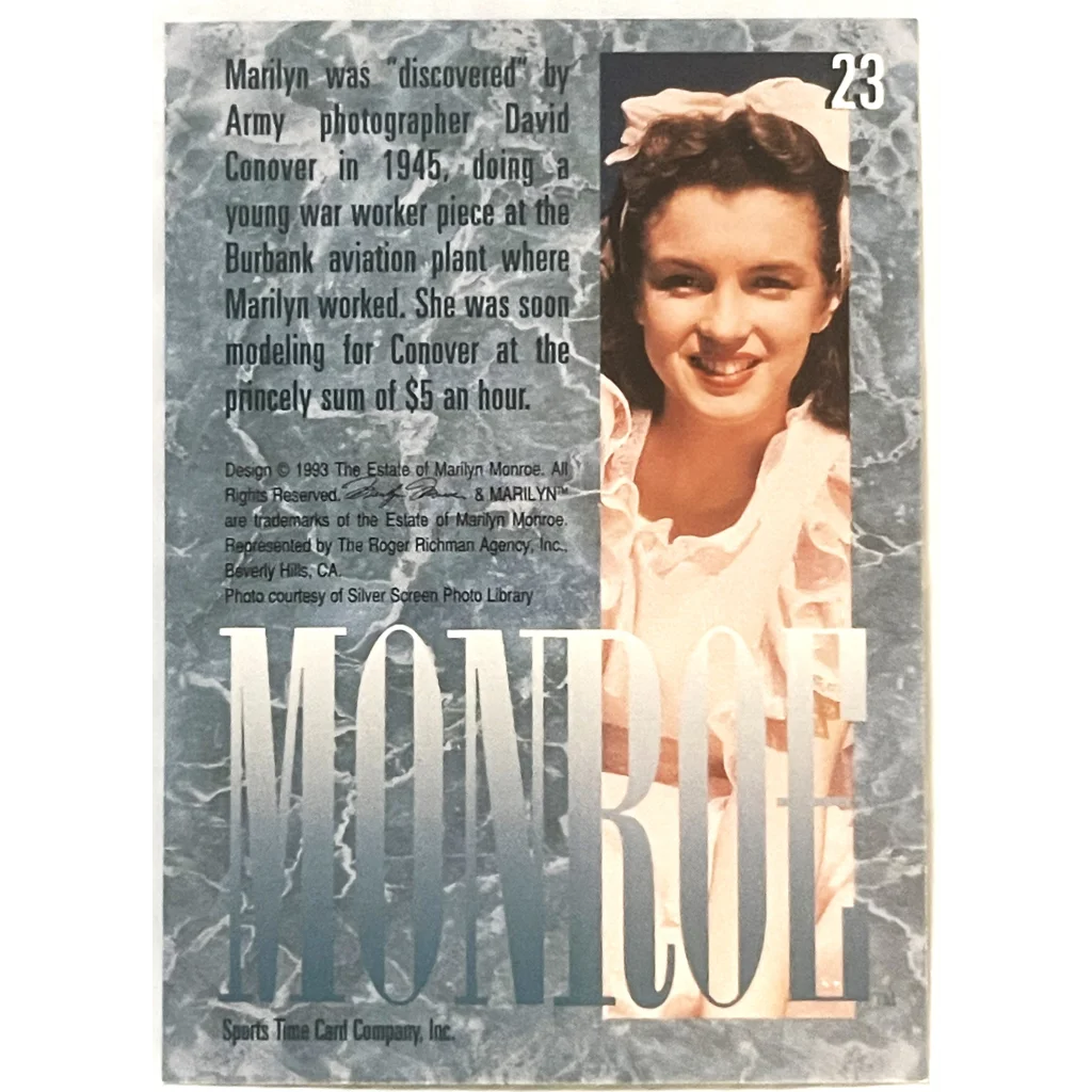 1993 Marilyn Monroe 100 Card Set 💋 NOS Sports Time – Vintage and