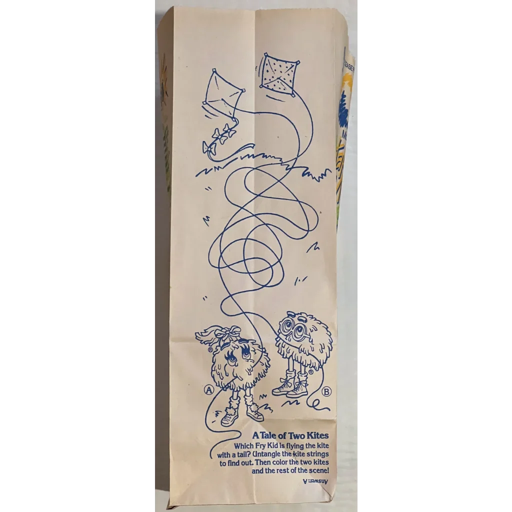 Vintage 1990s McDonald’s Happy Meal Bag Ronald Mcdonald Hamburglar Birdie Collectibles Nostalgic 90s ft.