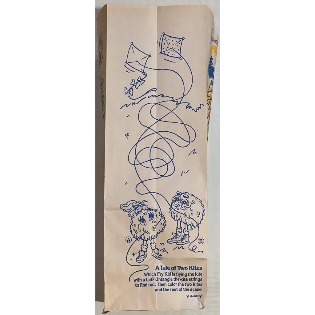 Vintage 1990s Mcdonald’s Happy Meal Bag Ronald Mcdonald Hamburglar Birdie - Collectibles - Antique Misc.