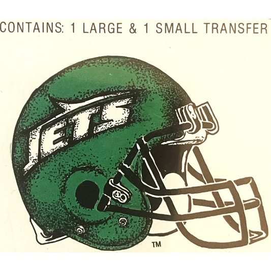 Green New York Jets football helmet with facemask for cool antique gifts and temporary tattoos