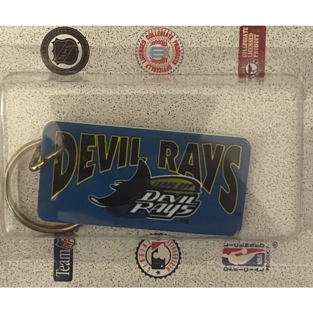 Vintage 1990s ⚾ Tampa Bay Devil Rays Keychain Key Chain MLB Memorabilia! Collectibles Antique Collectible Items